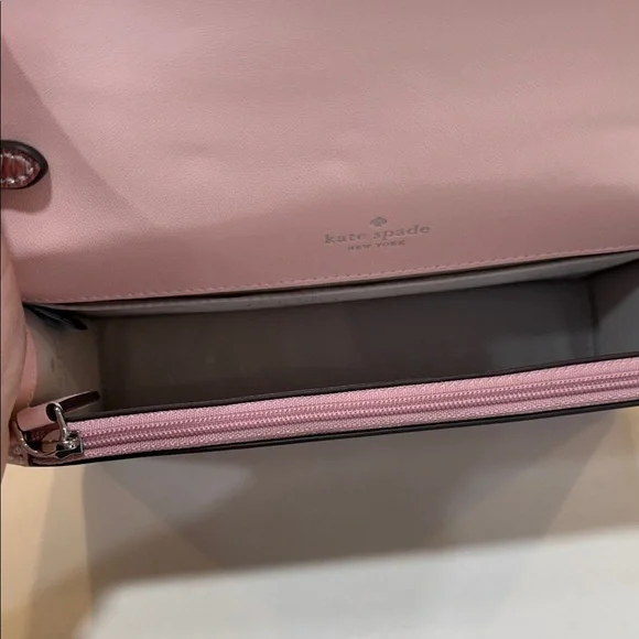 NWT Kate Spade Metallic Pink Crossbody Bag - Picture 4 of 5